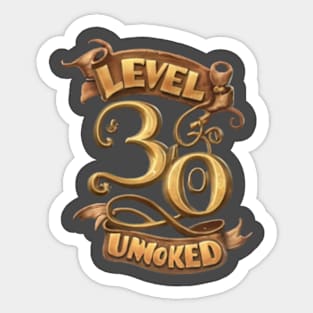 level 30 unlocked Sticker